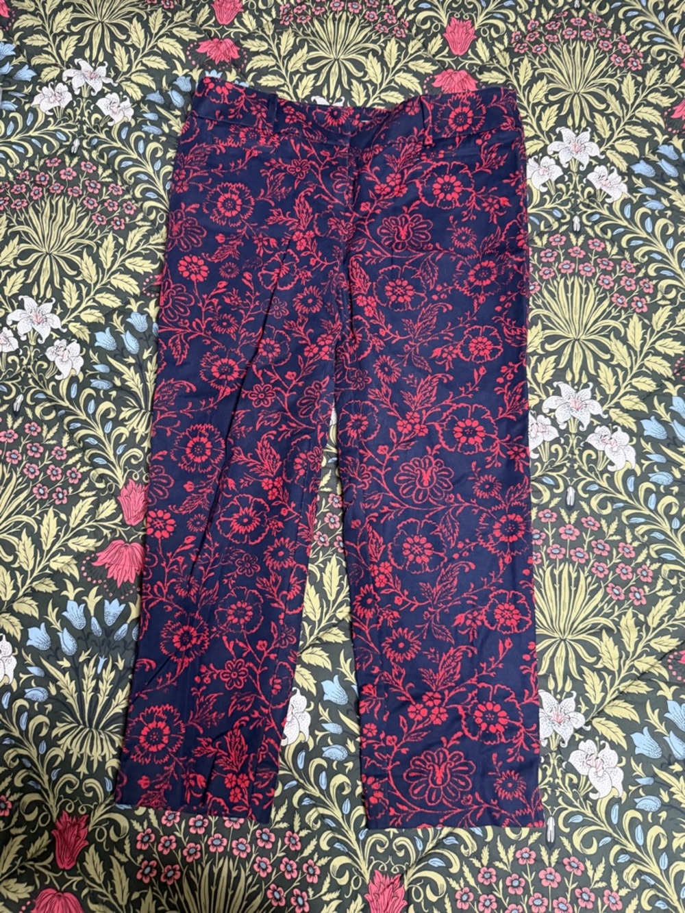 LOFT Printed Riviera Pants in Marisa fit